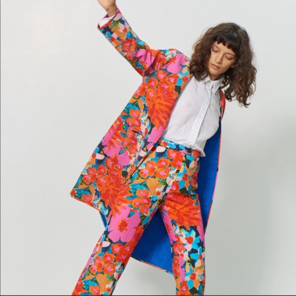 ISO Mara Hoffman jacket in Jardin floral
